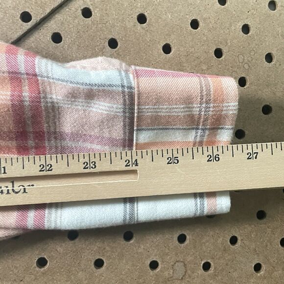 NWOT Alan Paine England Modern LS Button Up Shirt Plaid Red & Orange XL Men - Picture 9 of 9